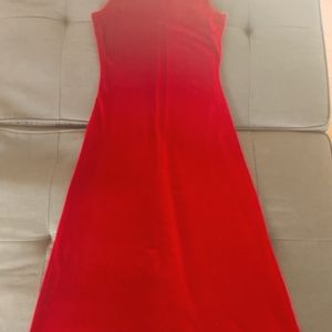 La Belle long wine red velvet dress
